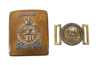 Lot 170 - A 78th Highlanders officer’s shoulder belt...