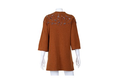 Lot 320 - Chanel Embellished Caramel Cashmere Tunic...