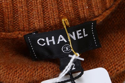 Lot 320 - Chanel Embellished Caramel Cashmere Tunic...