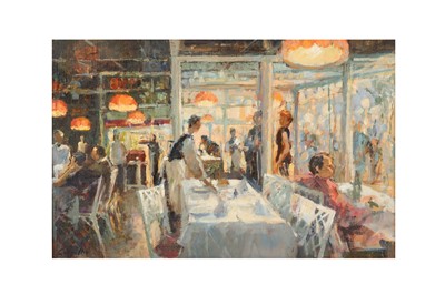 Lot 224 - JANE CORSELLIS (B. 1940) Café Champs-Élysées...