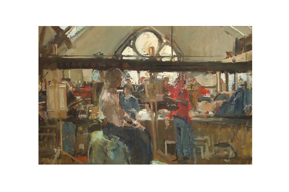 Lot 225 - TOM COATES (B. 1941) The art's class signed