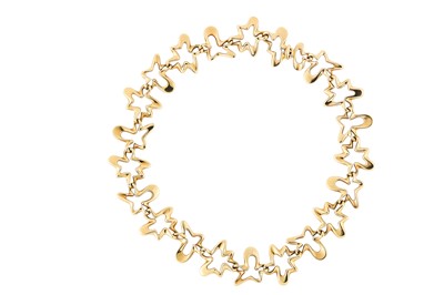 Lot 156 - A gold 'Splash' necklace, by Henning Koppel...