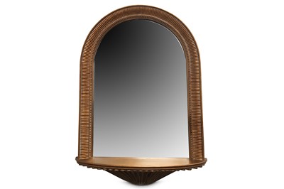 Lot 367 - A late 20th Century gilt framed rounded arch...