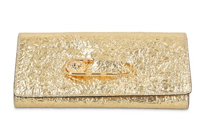 Lot 134 - Versus Versace Gold Safety Pin Clutch,...