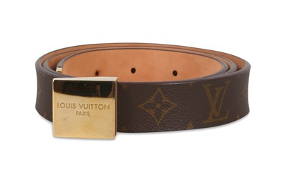 Lot 25 - Louis Vuitton Monogram Belt, c. 2001, gilt...