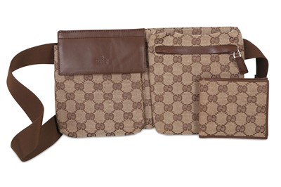 Lot 27 - Gucci Monogram Waist Bag, Guccissima canvas...