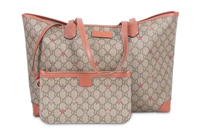Lot 136 - Gucci GG Star Supreme Canvas Tote, Guccissima...