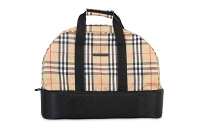 Lot 29 - Burberry Golf Nova Check Travel bag, 1990s,...