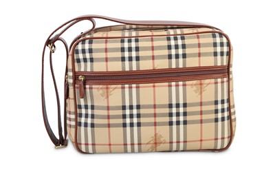 Lot 30 - Burberry Nova Check Triple Zip Shoulder Bag,...