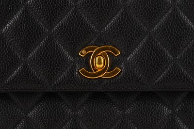 Lot 127 - Chanel Black Kelly Handbag, c. 1997-99,...