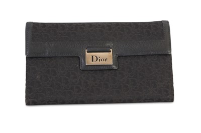 Lot 191 - Christian Dior Black Monogram Canvas Wallet,...
