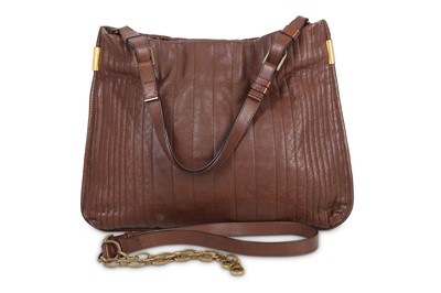 Lot 152 - Lanvin Brown Shoulder Bag, quilted leather...