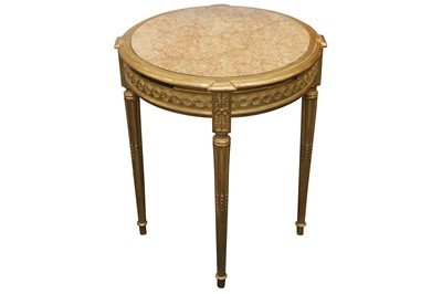 Lot 456 - A French carved giltwood circular occasional...