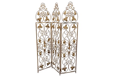Lot 447 - A 19th Century French gilt metal three fold...
