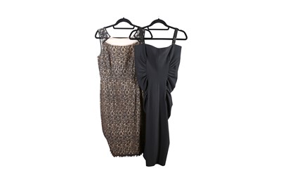 Lot 98 - Two Sportmax Dresses, the first in black lace...