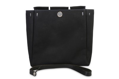 Lot 158 - Hermes Black Canvas Pouch for Herbag, 39cm...