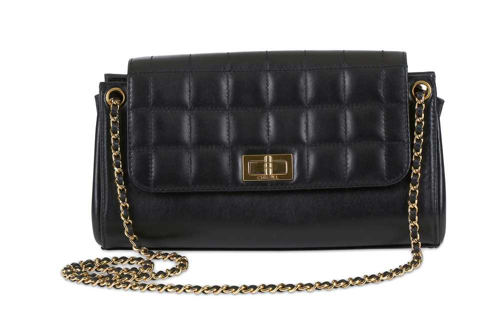 Lot 124 - Chanel Black Accordion Flap Single Bag, c....