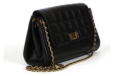 Lot 124 - Chanel Black Accordion Flap Single Bag, c....