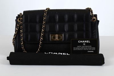 Lot 124 - Chanel Black Accordion Flap Single Bag, c....