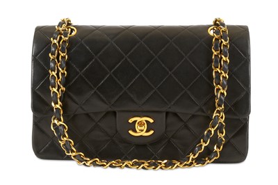 Lot 78 - Chanel Black Classic 2.55 Double Flap Bag, c....
