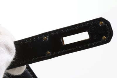 Lot 129 - Hermès Black Kelly Sellier 32, c. 1989, Box...