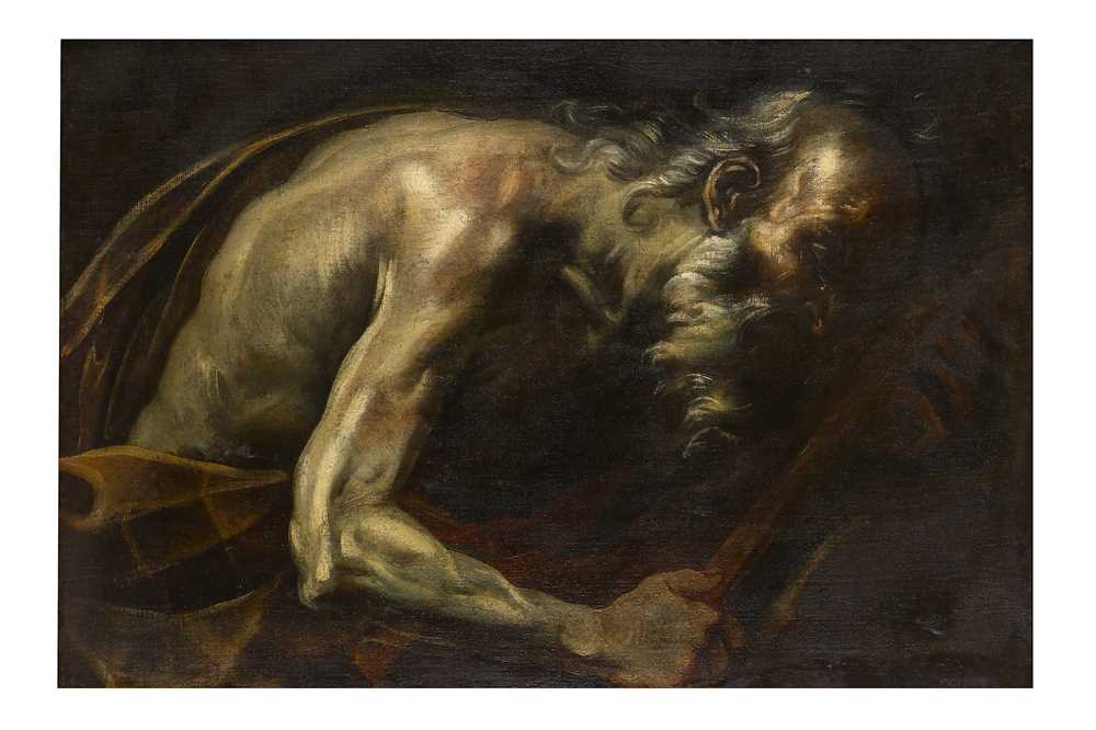 Lot 57 - FOLLOWER OF GIOVAN BATTISTA LANGETTI St Jerome...