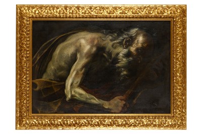 Lot 57 - FOLLOWER OF GIOVAN BATTISTA LANGETTI St Jerome...