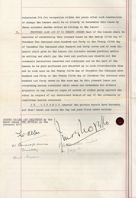 Lot 87 - Novello (Ivor) Typed document signed ('Ivor...