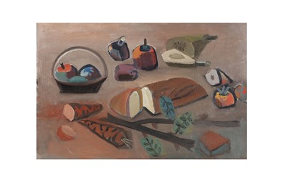 Lot 177 - JOHN MELVILLE (1902-1986) Country table oil on...