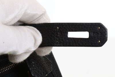 Lot 36 - Hermès Black Clemence and Toile Lakis Kelly 40,...