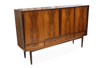 Lot 435 - A Danish rosewood high sideboard, model no.13,...