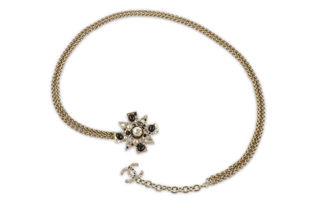 Lot 110 - Chanel Byzantine Cross Belt, c. 2011, pale...