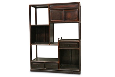 Lot 282 - A Chinese wood display cabinet.