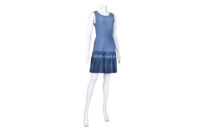 Lot 371 - Alaia Cornflower Blue Dress, sleeveless with...