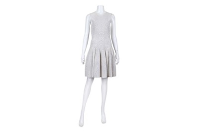 Lot 18 - Alexander McQueen Silver and White Dress,...