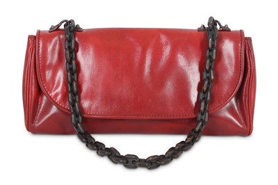 Lot 197 - Gucci Red Leather Shoulder Bag, early 2000's,...