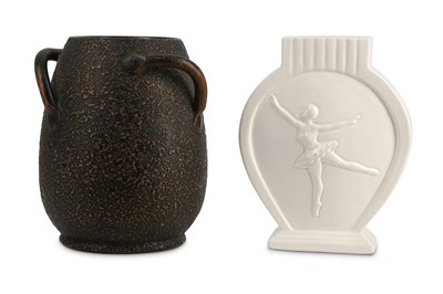 Lot 137 - Two Fulham Pottery vases, including an Art...