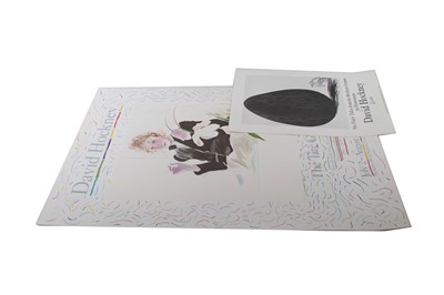 Lot 337 - Two David Hockney exhibition posters 'Six...