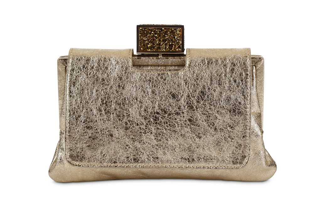 Lot 56 - Anya Hindmarch Gold Leather Clutch, c. 2012,...