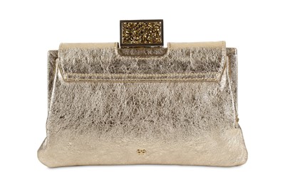 Lot 56 - Anya Hindmarch Gold Leather Clutch, c. 2012,...