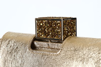 Lot 56 - Anya Hindmarch Gold Leather Clutch, c. 2012,...