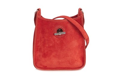 Lot 239 - Hermès Mini Red Doblis Vespa Bag, c. 1989,...