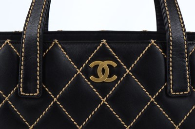 Lot 119 - Chanel Black Wild Stitch Tote, c. 2004-05,...
