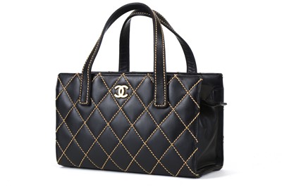 Lot 119 - Chanel Black Wild Stitch Tote, c. 2004-05,...