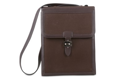Lot 270 - Hermès Brown Sac à Dépêches Briefcase Bag,...