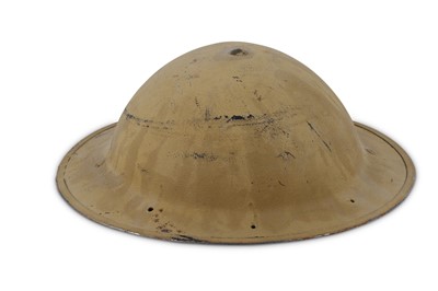 Lot 212 - A WW2 Brodie helmet, Mark II, with original...