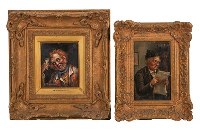 Lot 311 - J HORN (LATE 19TH CENTURY) An Elderly reading...