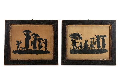 Lot 111 - EMMA PARISSIEN (19TH CENTURY) A pair of cut...