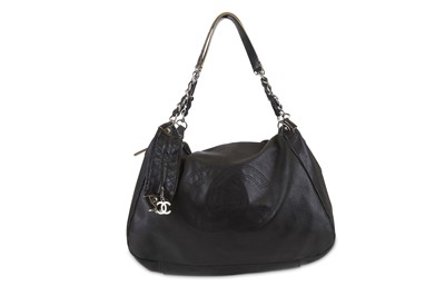 Lot 8 - Chanel Black Shoulder Bag, c. 2008-09, smooth...