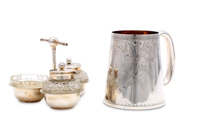 Lot 81 - An Edwardian sterling silver breakfast cruet,...